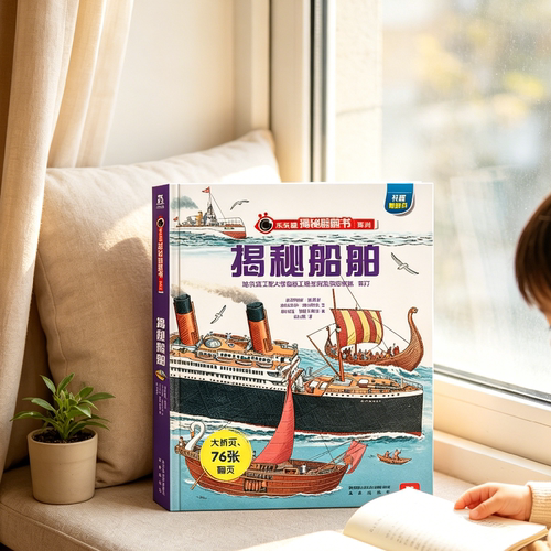 揭秘船舶儿童翻翻书系列3d立体