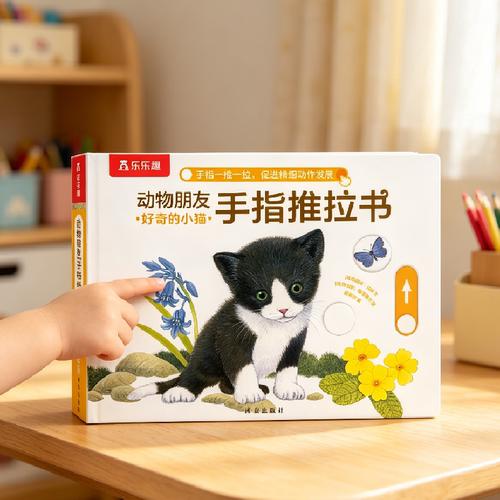 乐乐趣推拉洞洞书0-3岁手指锻炼