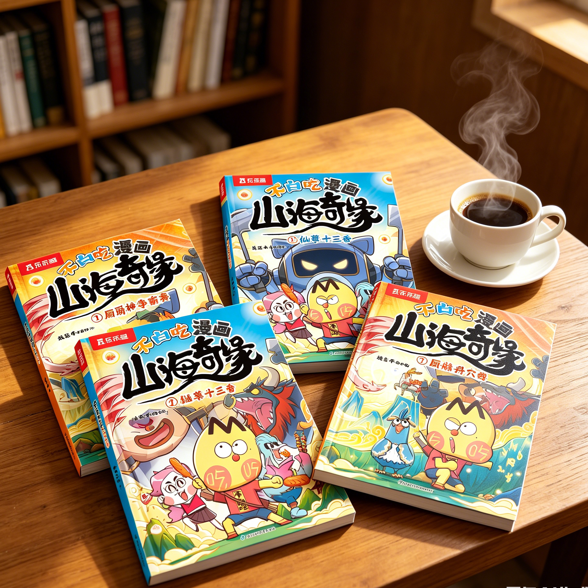 不白吃漫画书山海奇缘系列全套我是不白吃漫画书小学生版山海经儿童绘本3到6岁以上读物科普漫画书适合小学生看的爆笑故事书籍D