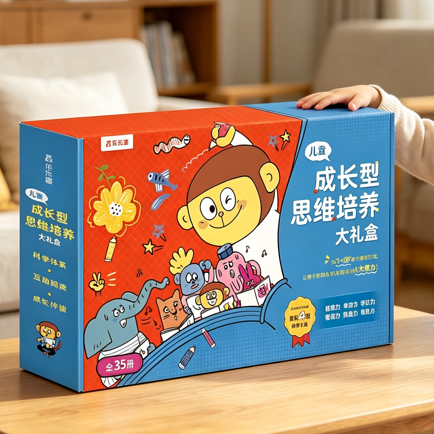新品】绘本儿童成长型思维培养绘本3-8岁思维启蒙绘本乐乐趣全套大礼盒亲子故事培养好习惯专注力韩国引进互动阅读亲子成长绘本书L