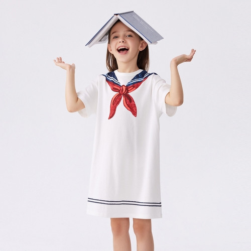 【商场同款】马拉丁童装儿童连衣裙24夏新款女童大童主题印花裙子