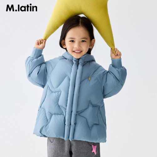 马拉丁儿童羽绒服25冬新款女童蓬松可爱一手长羽绒