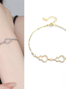 福禄｜镂空葫芦设计手链女S925银镶钻手饰时尚ins轻奢高级感礼物