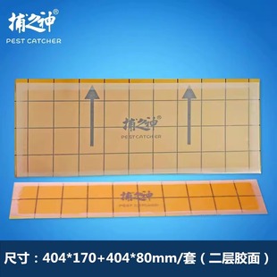 捕之神GM610灭蚊灯611灭蝇灯粘虫纸一大一小AB整套双层沾纸捕蝇板