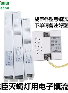 战臣灭蝇灯GB1220灭蚊灯22W电子镇流器T8一拖二整流器215 200 450