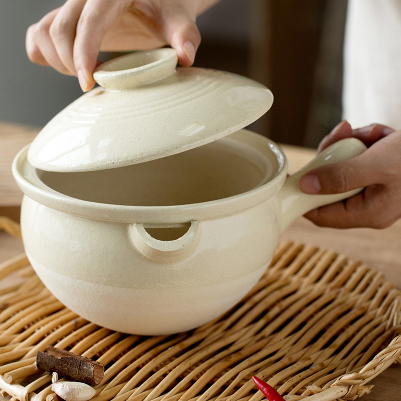 日本进口伊贺烧陶土锅带柄砂锅煲饭锅煮粥汤锅老式复古小巧熬药,厨房/烹饪用具,砂锅/石锅,淘宝优惠券,粉丝福利购,淘宝优惠卷