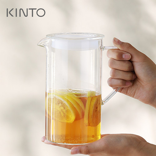日本原装进口kinto耐热玻璃冷水壶 CAST系列泡茶壶洗碗机可用