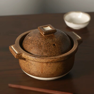 日本进口信乐烧土锅钻石锅砂锅