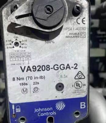JOHNSONCONTROLS江森VA9208-GGA-2球阀执行器0~10V 控制弹簧复位