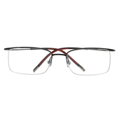 商务纯钛近视眼镜男可配度数半框超轻舒适细边近视眼镜框男近视镜