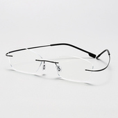 超轻纯钛合金无框眼镜近视眼镜框男商务无边框金丝女镜架近视镜