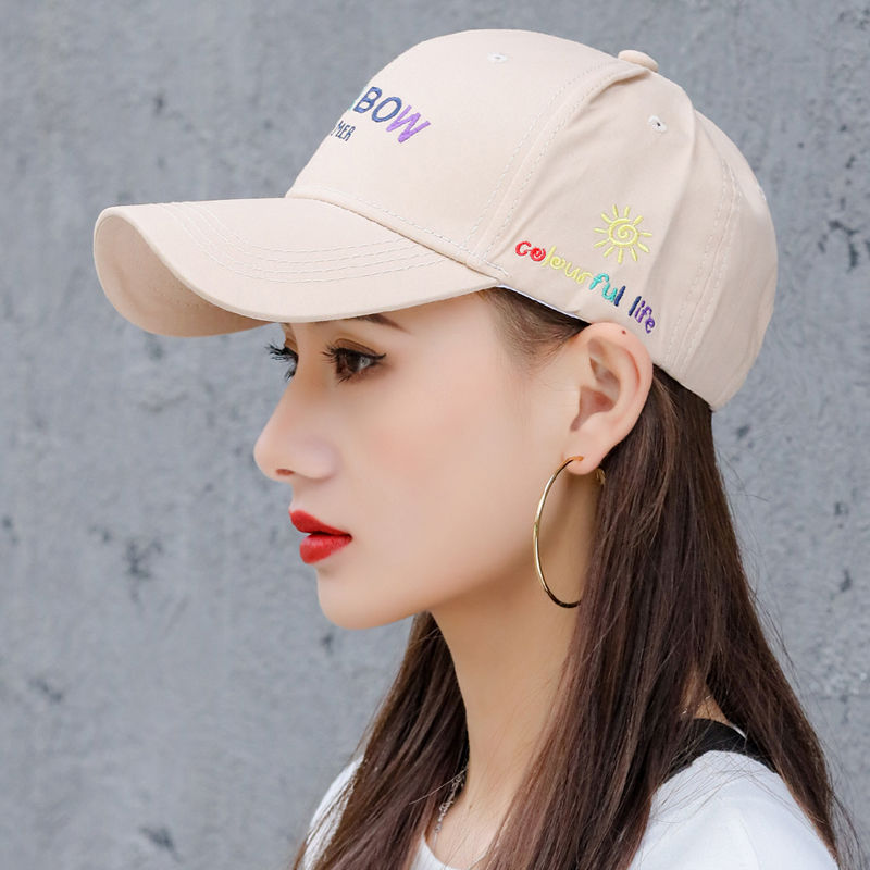 帽子女款夏季洋气户外防晒遮阳太阳帽时尚百搭鸭舌韩版嘻哈棒球帽