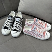 运动鞋 feiyue 子 新款 棋盘日系潮流女板鞋 飞跃帆布鞋 女2025春秋季