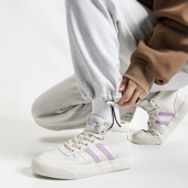 百搭小白鞋 双星2026春秋新款 港风女休闲运动高帮鞋 经典 女鞋 高帮鞋