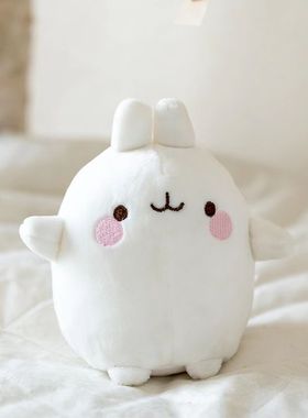 molang兔萌浪兔PiuPiu小黄鸡毛绒钥匙扣包包挂件创意玩偶公仔礼品