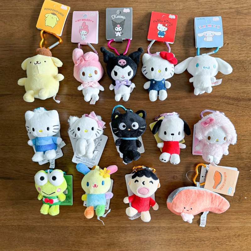 智秀同款爱心扣kitty凯蒂猫挂件库洛米玉桂狗公仔玩偶钥匙扣挂饰