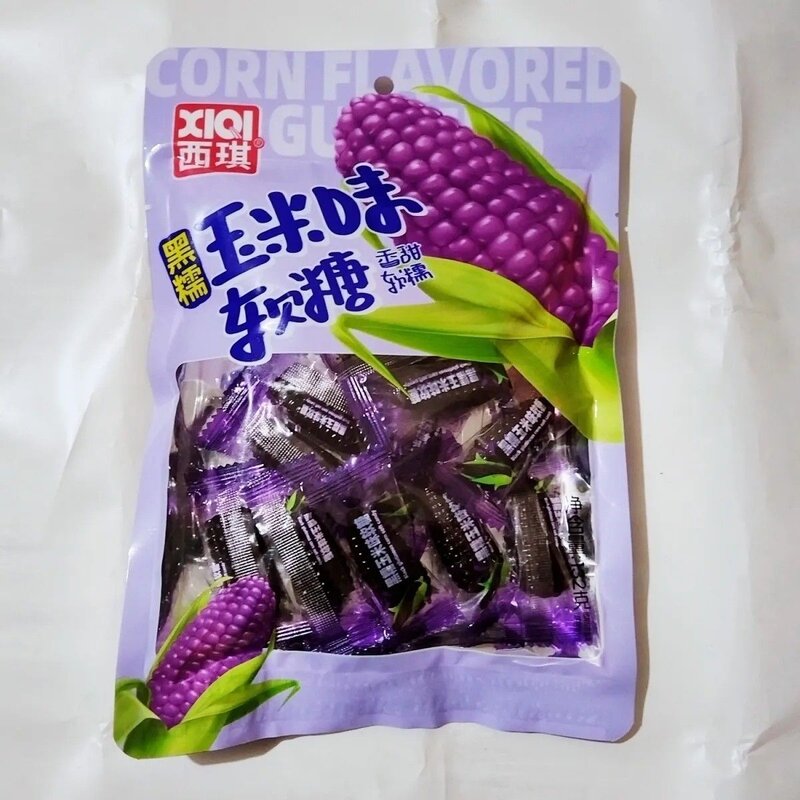 西琪80g果味棒棒糖葫芦水果味切片糖玉米软糖经典款休闲零食新货