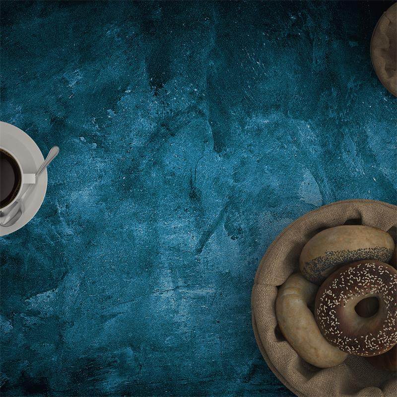 ins青色蓝色静物扎染拍照背景纸 美食烘焙抖音微商摄影背景布道具