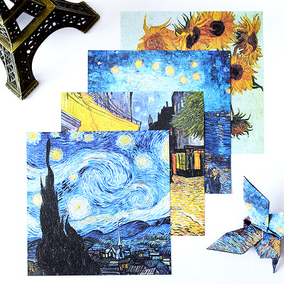 欧式梵高系列正方形折纸专用纸