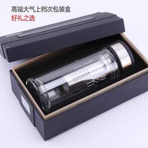 万象商务礼盒装双层玻璃杯