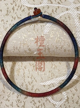 檀玉阁 手工编织泰蜡金刚结手绳蜡线男女手饰定制1.5mm细款手链