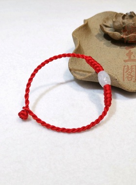 路路通金刚结本命年红绳手链