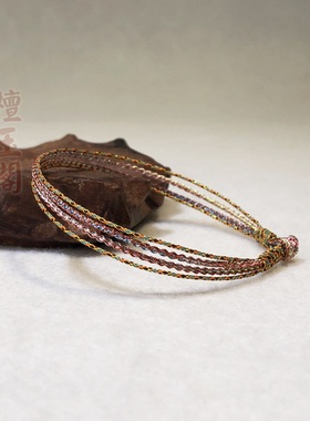 七彩祥云精编多圈五彩绳端午节手绳女款本命年红绳手串送女友闺蜜