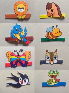 儿童卡通动物头饰狐狸老虎龟兔赛跑山羊猴子大灰狼幼儿园表演道具