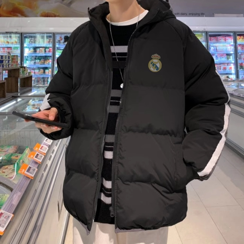 皇马球迷用品纪念品冬装棉服外套