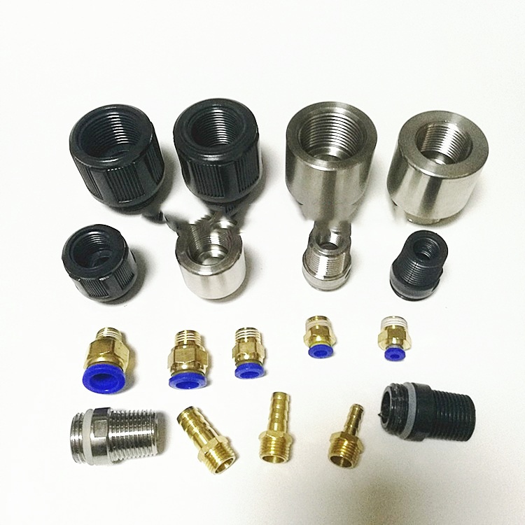 流量计接头配件pu软管全铜外丝