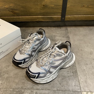 老爹鞋女韩版小众网面透气增高厚底休闲运动鞋轻便跑步鞋2024新款