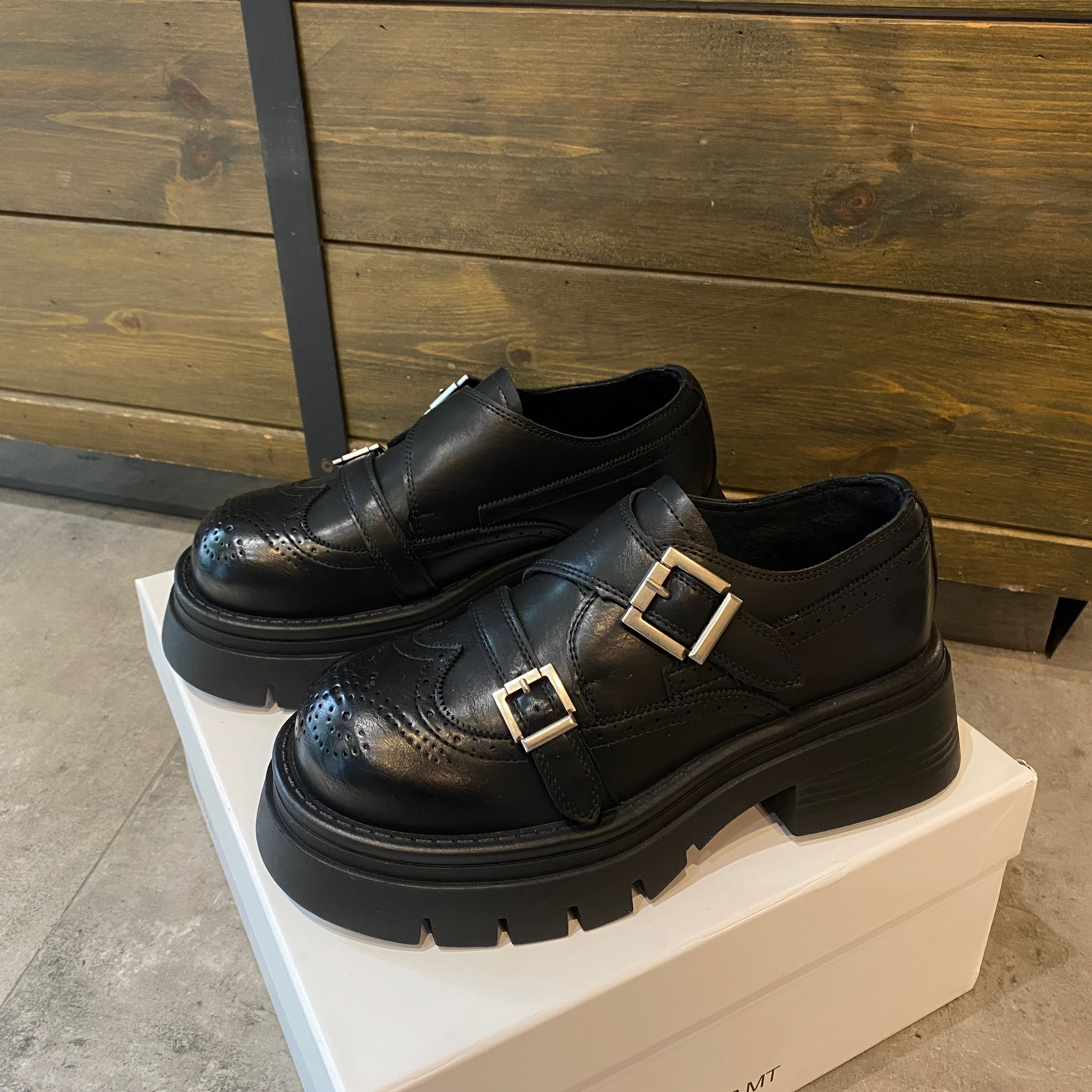 真皮厚底增高加绒乐福鞋女2025冬季新款百搭英伦风皮带扣小皮鞋潮,女鞋,乐福鞋（豆豆鞋）,淘宝优惠券,粉丝福利购,淘宝优惠卷