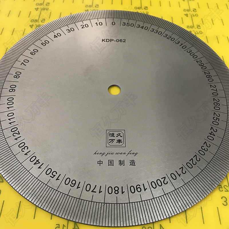 逆时针刻度盘反向刻度盘车床角度圆盘200x10x2 B010直销恒久万丰