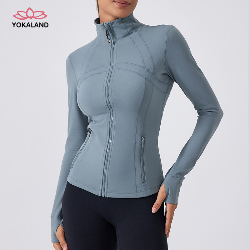 优卡莲新款长袖瑜伽外套女户外运动瑜伽服显瘦拉链健身夹克VJW055,运动/瑜伽/健身/球迷用品,瑜伽外套,淘宝优惠券,粉丝福利购,淘宝优惠卷