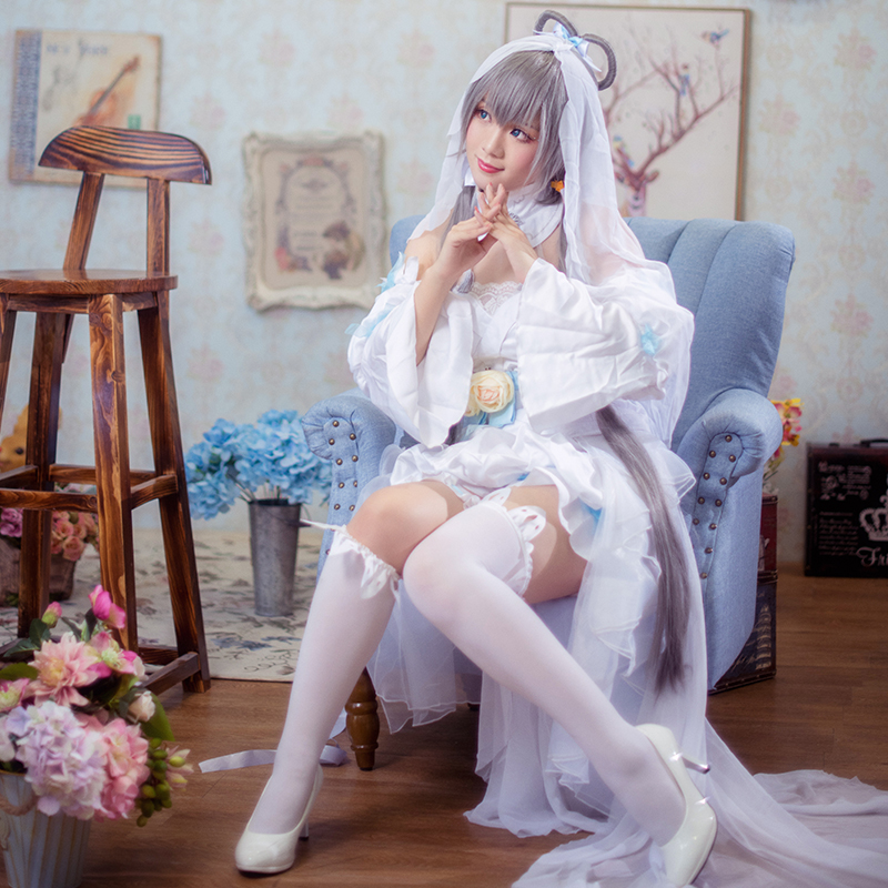 【忆锦苑】v家 vsinger 洛天依 2017场刊花嫁 婚纱 cosplay服装女