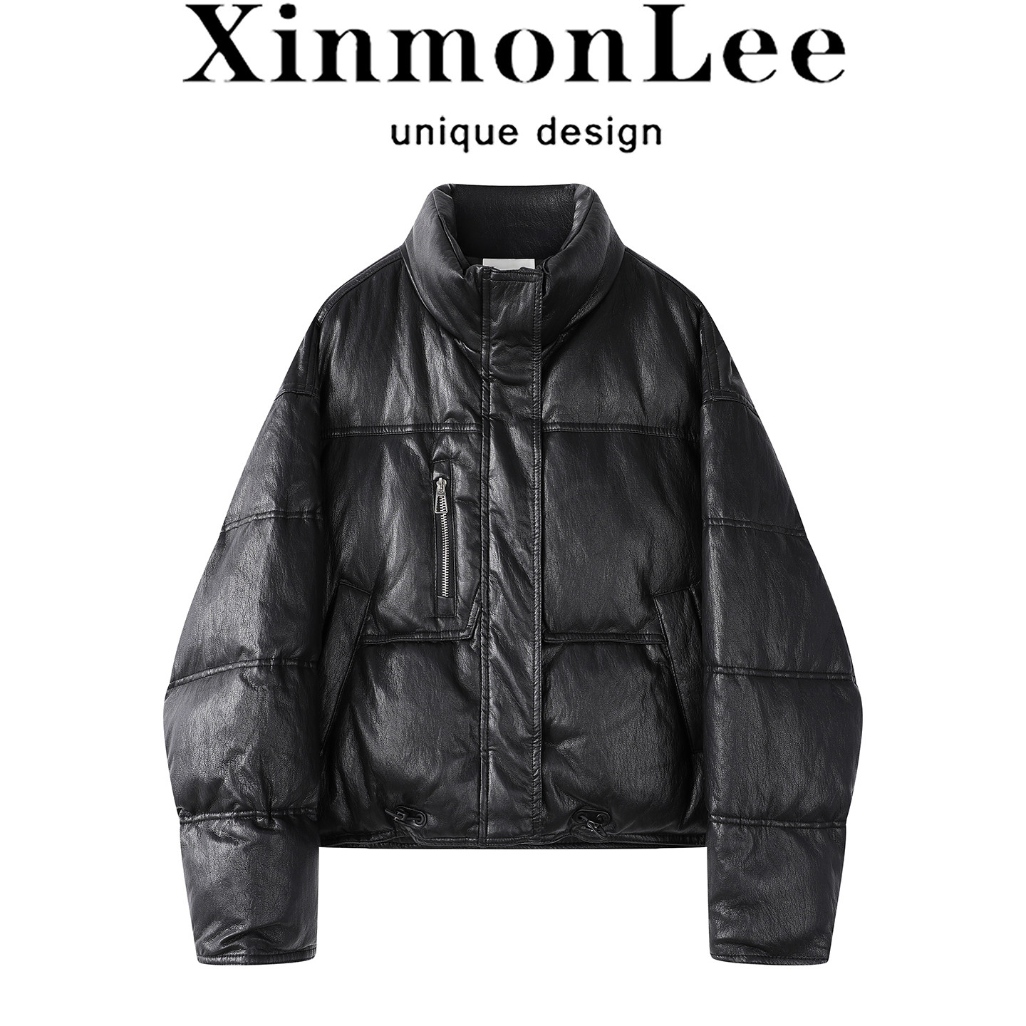 XinmonLee2025冬季新款甜酷机车服夹克加厚保暖百搭羽绒服短外套