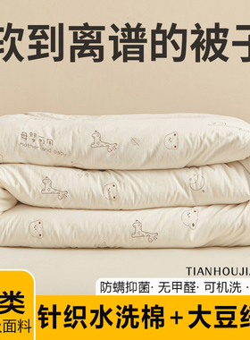 大豆被全棉a类被子2026热卖8冬天冬被被芯春秋被冬季被子冬被加厚