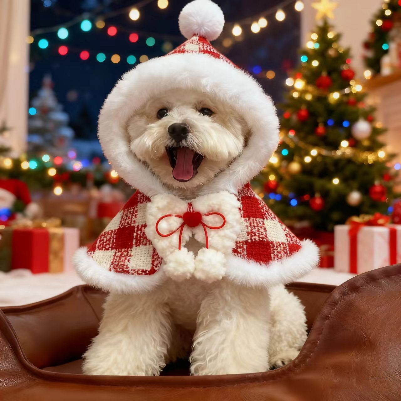 宠物圣诞披肩猫咪风狗狗