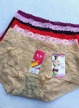 4条包邮彩田性感蕾丝吸湿透气透软女士内裤低腰30286 高腰30629