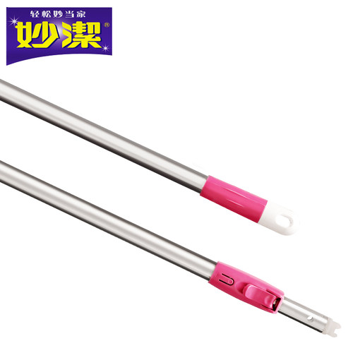 妙洁手压旋转拖把杆子双炫配件