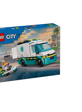 LEGO乐高城市系列60451紧急救护车儿童拼搭益智积木玩具男孩礼物