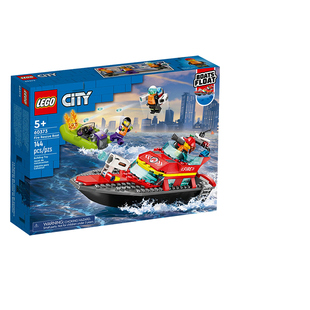 乐高积木正品城市60373消防救援艇男孩益智拼搭玩具儿童礼物玩具
