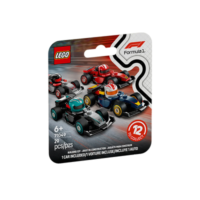 LEGO乐高71049抽抽乐F1赛车人仔积木儿童玩具男孩益智