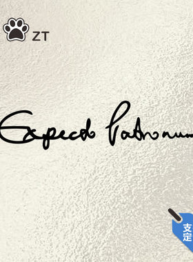 哈利波特呼神护卫咒贴纸 Expecto Patronum sticker 防水反光车贴