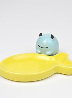 小怪兽零食陶瓷小碟子