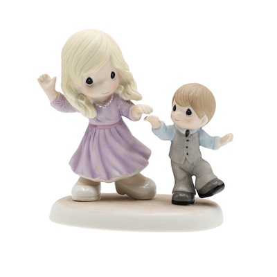 直播 Precious Moments 水滴娃娃  母亲与小男孩 细微瑕疵