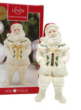 Cershar lenox 圣诞老人送礼物造型陶瓷摆件圣诞节装饰礼物礼品