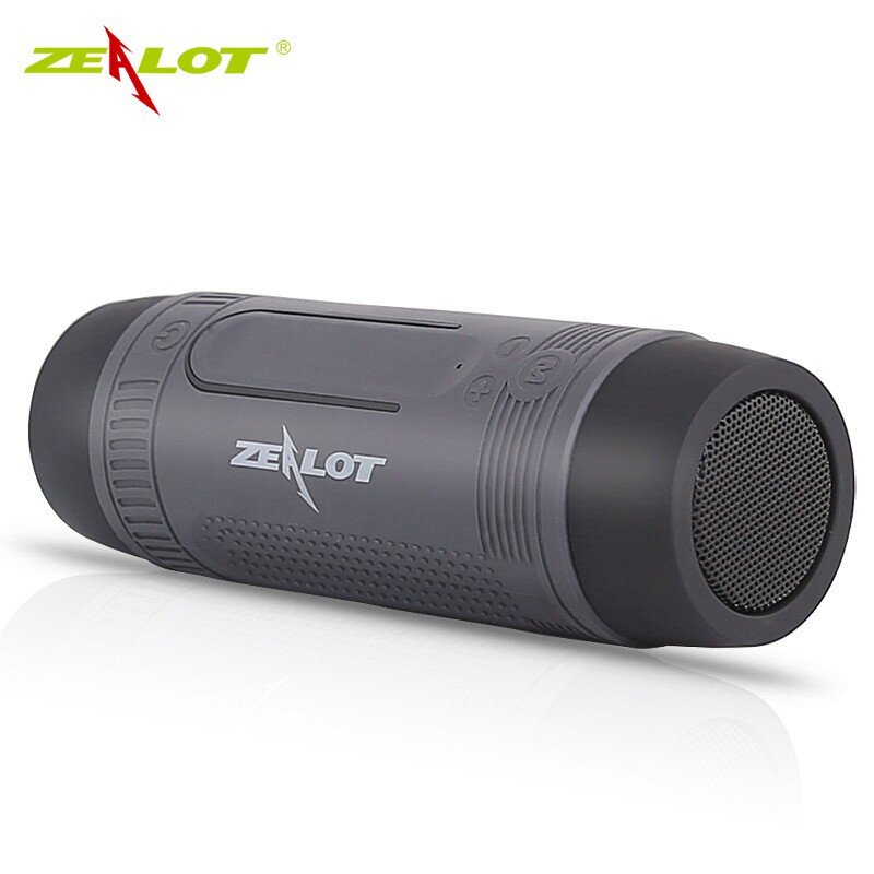 ZEALOT/狂热者 S1便携插卡蓝牙音箱圆形骑行车用小音响照明手电筒