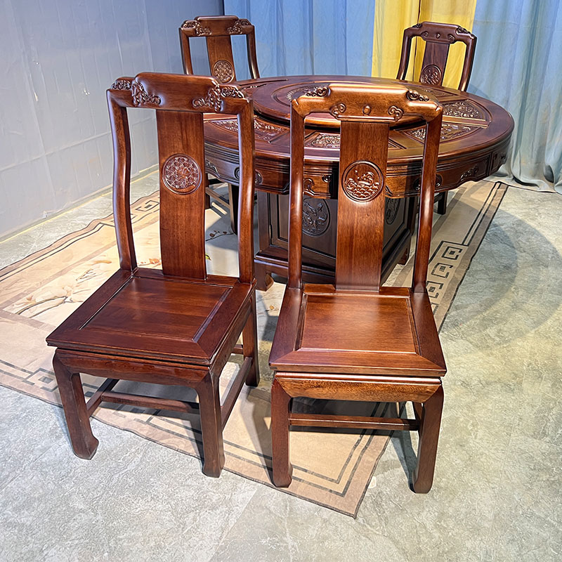 花梨木整装椅子饭店餐桌椅