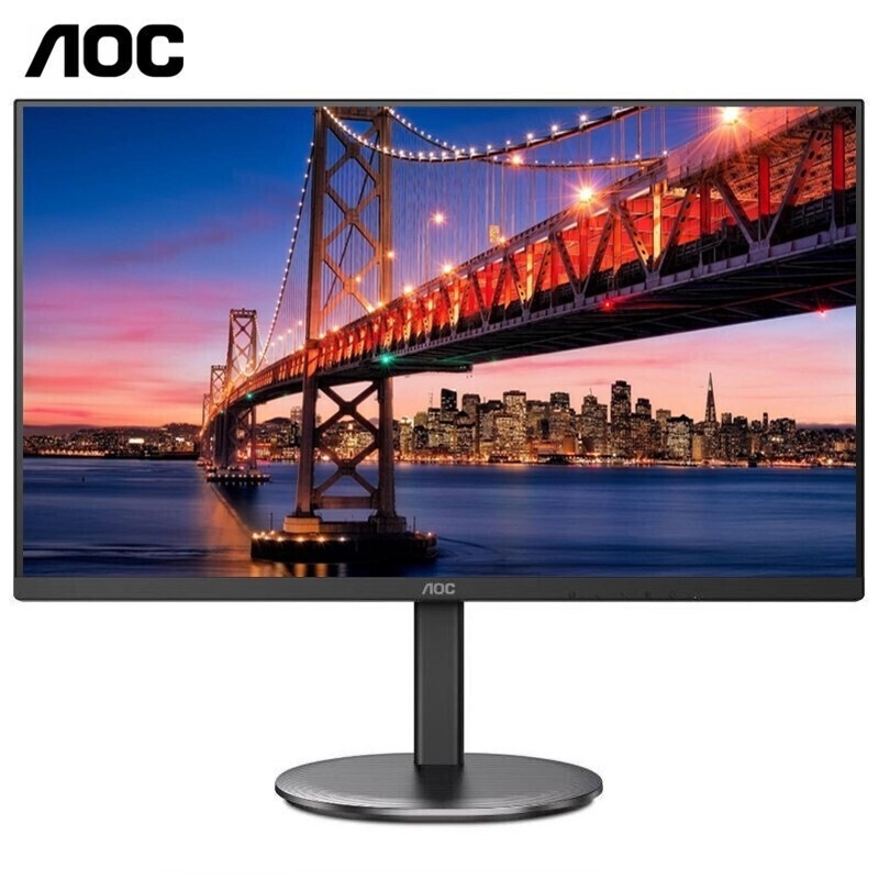 AOC U27V4 27英寸 4K显示器 高清IPS广视角 10.7亿色 广色域 低蓝